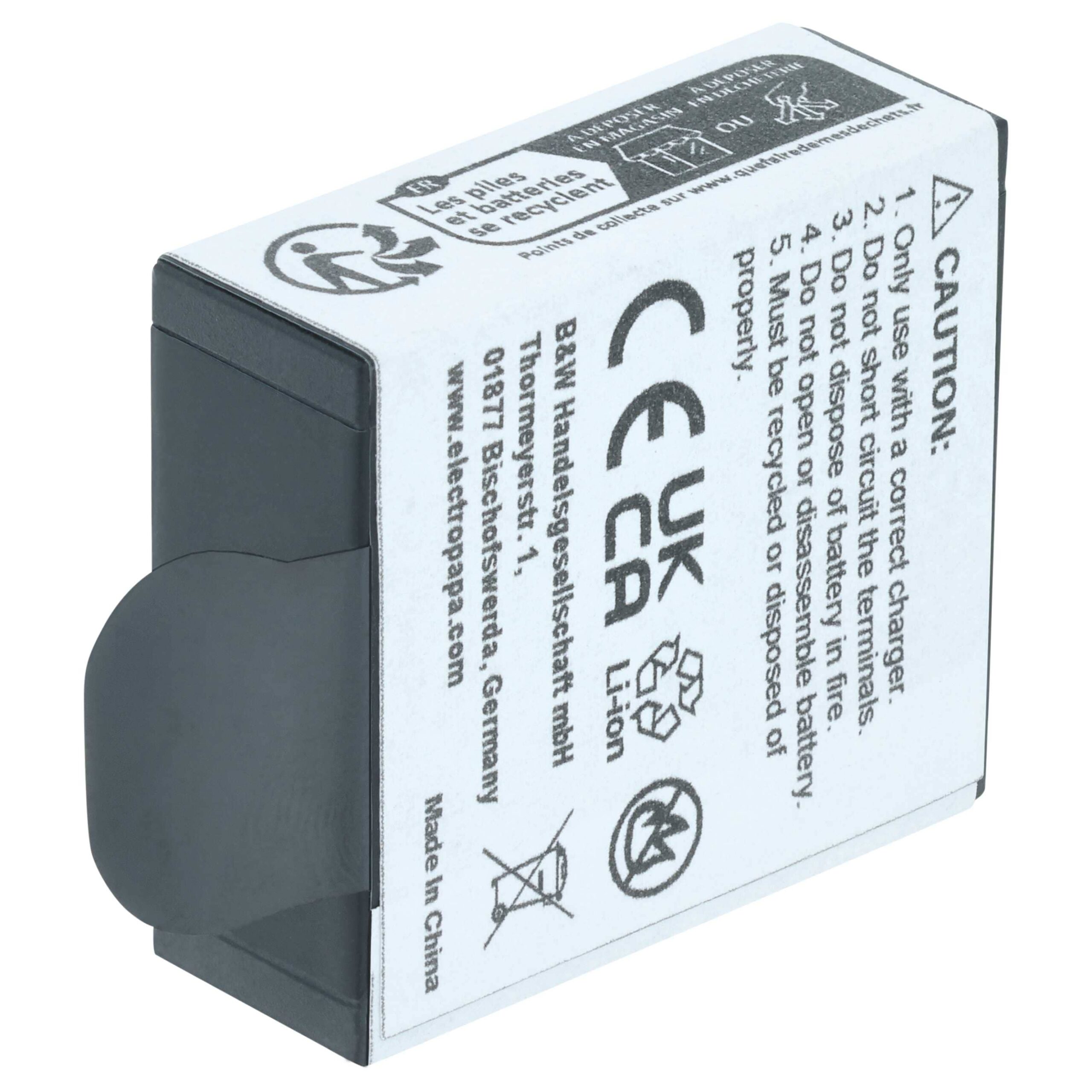 Conjunto de 3 baterias vhbw Li-Ion 850 mAh para câmaras AEE D90, S90 e S91B - Image 2