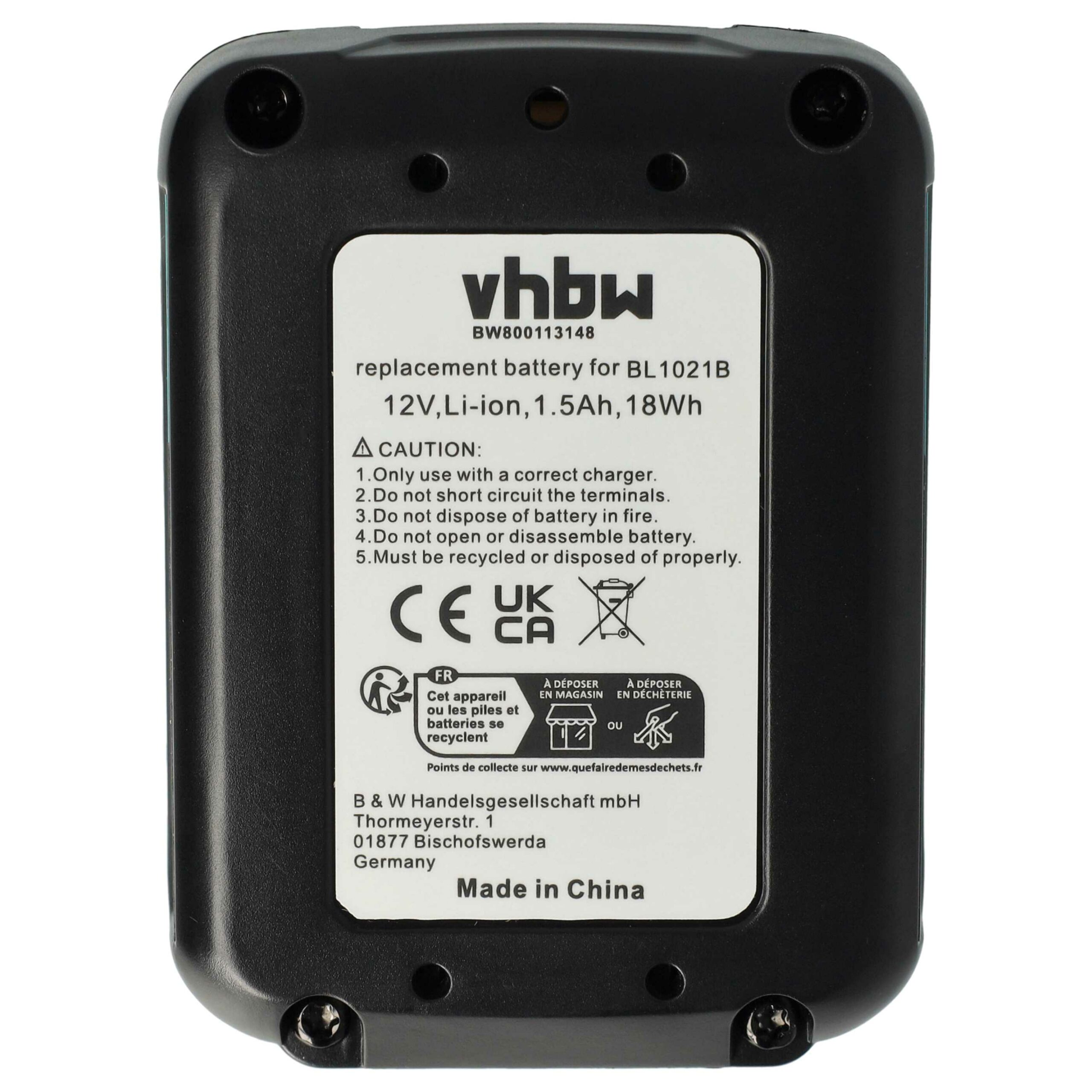 3x Baterias vhbw para Ferramentas Makita (1500 mAh, 12 V, Li-Ion) - Image 2