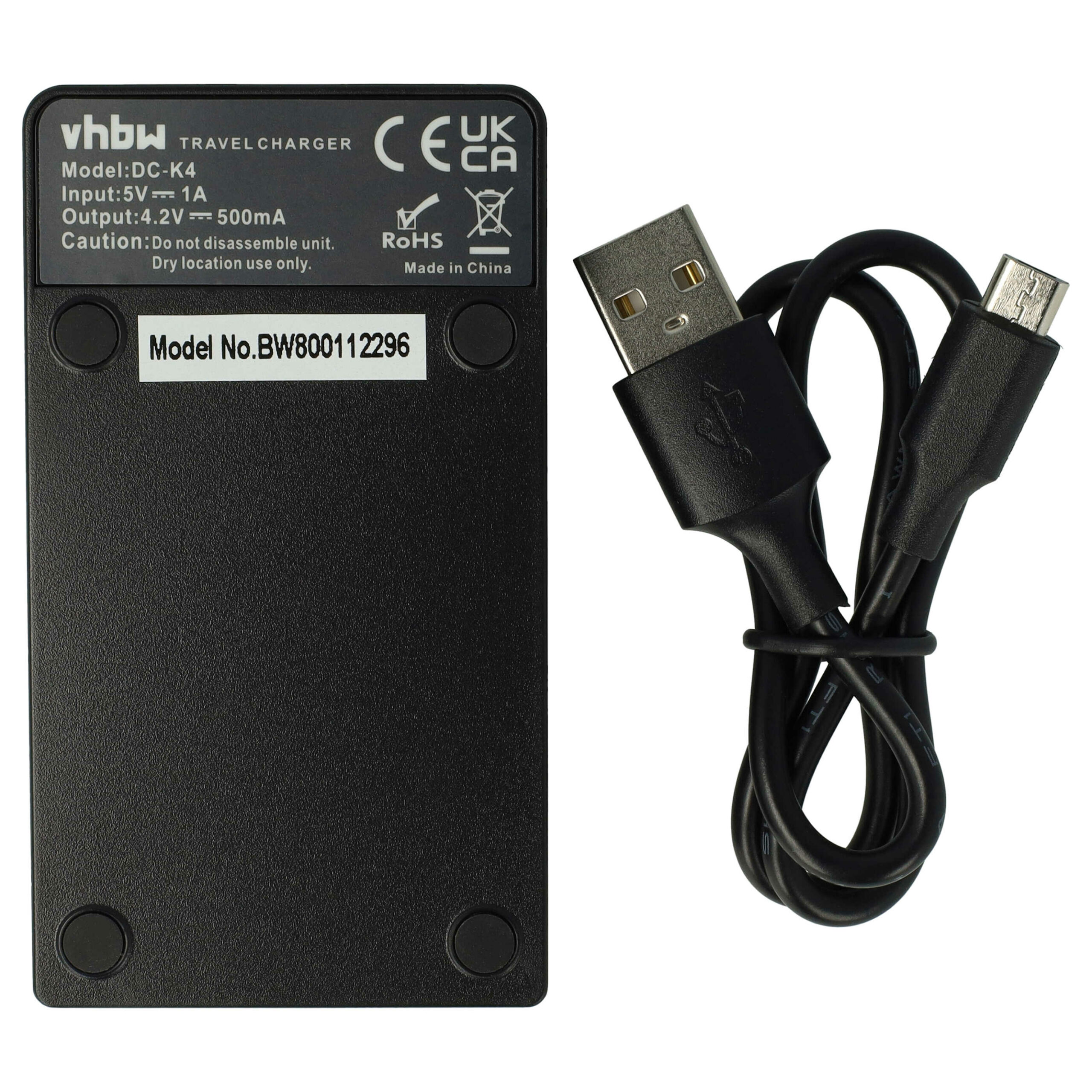 Carregador USB-C vhbw + Cabo para Panasonic Lumix DMC-FH2, DMC-FH2A, DMC-FH2K - Image 2