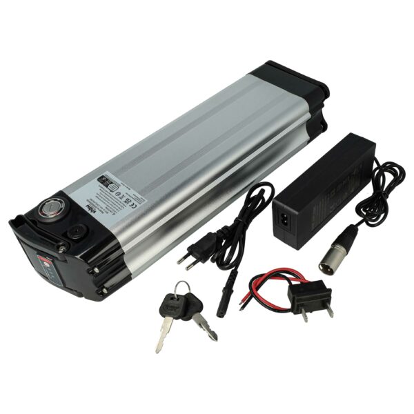 Bateria para Bicicleta Elétrica e-Bike (Tubo de Selim) vhbw Li-Ion 12 Ah 36 V com Carregador