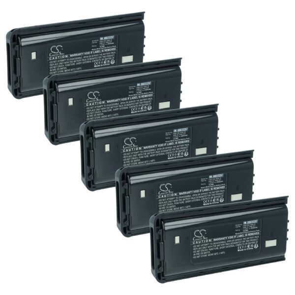 Pack 5 Baterias vhbw para Rádio Kenwood KNB-29N, KNB-53N - 2500 mAh 7.2 V NiMH