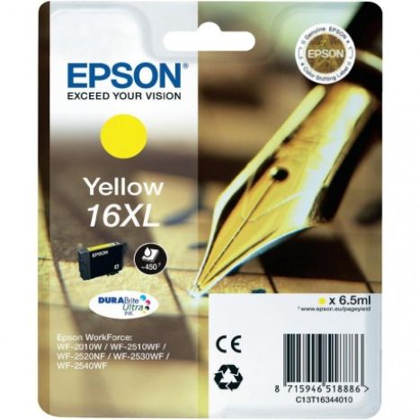 Cartucho Original Epson 16XL Amarelo - C13T16344010