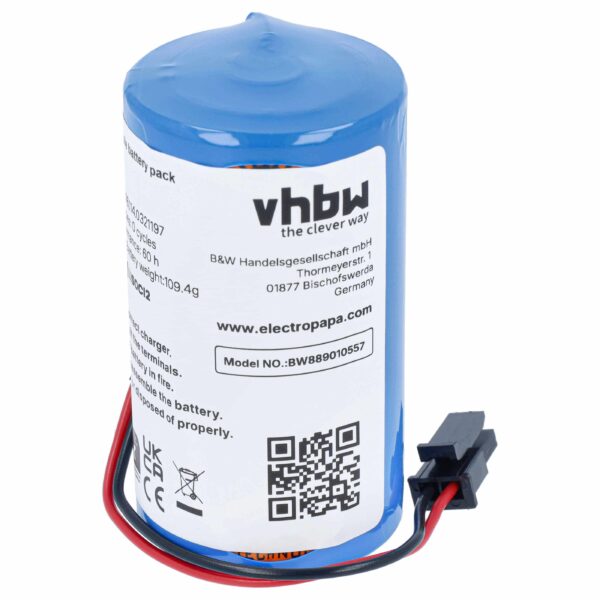 Bateria vhbw para sistemas de alarme Jablotron BAT-100A, 13000 mAh, 3,6 V, Li-SOCl2