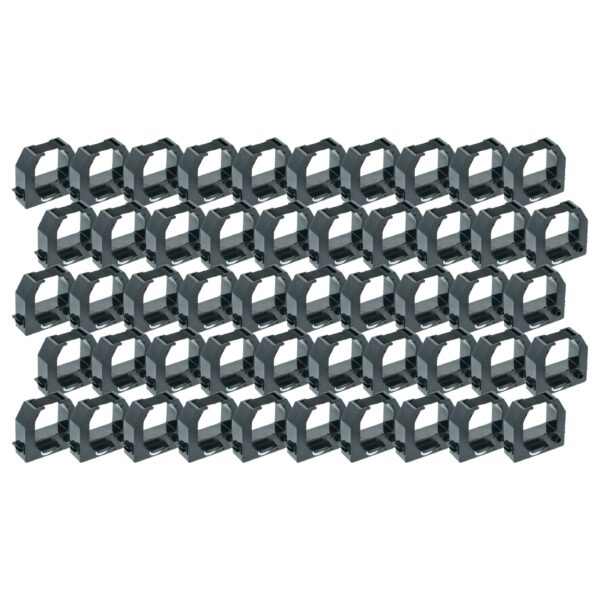 50x Fita de Tinta para Amano CE-319250, CE-319252 - Preto (vhbw)