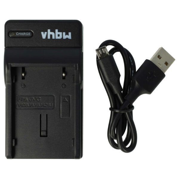Carregador USB-C vhbw para Câmara JVC CU-VH1 / GR-33 com Cabo Incluído