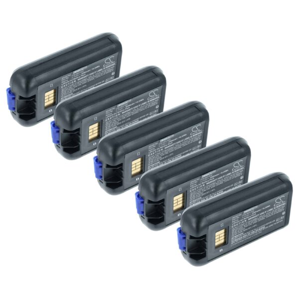 Pack de 5 Baterias vhbw para Honeywell Dolphin CK3, CK65, CK70, CK71 (5200mAh, 3.7V)