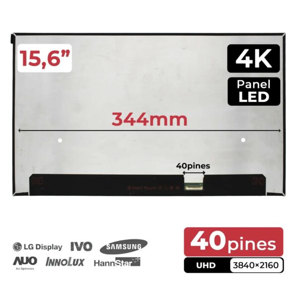 Ecrã LED 15.6" UHD para Portátil Dell Latitude 7520, 5531 - NE156QUM-N69