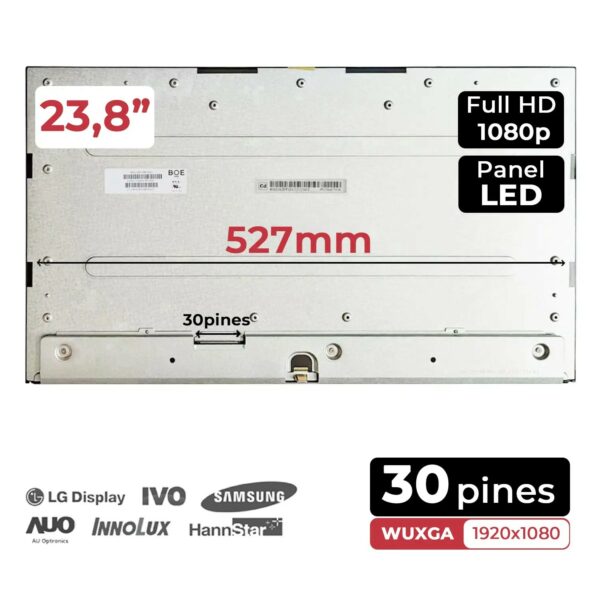 ECRÃ LED DE 23.8" PARA DELL OPTIPLEX 5490 | MV238FHM-N62 FULL HD