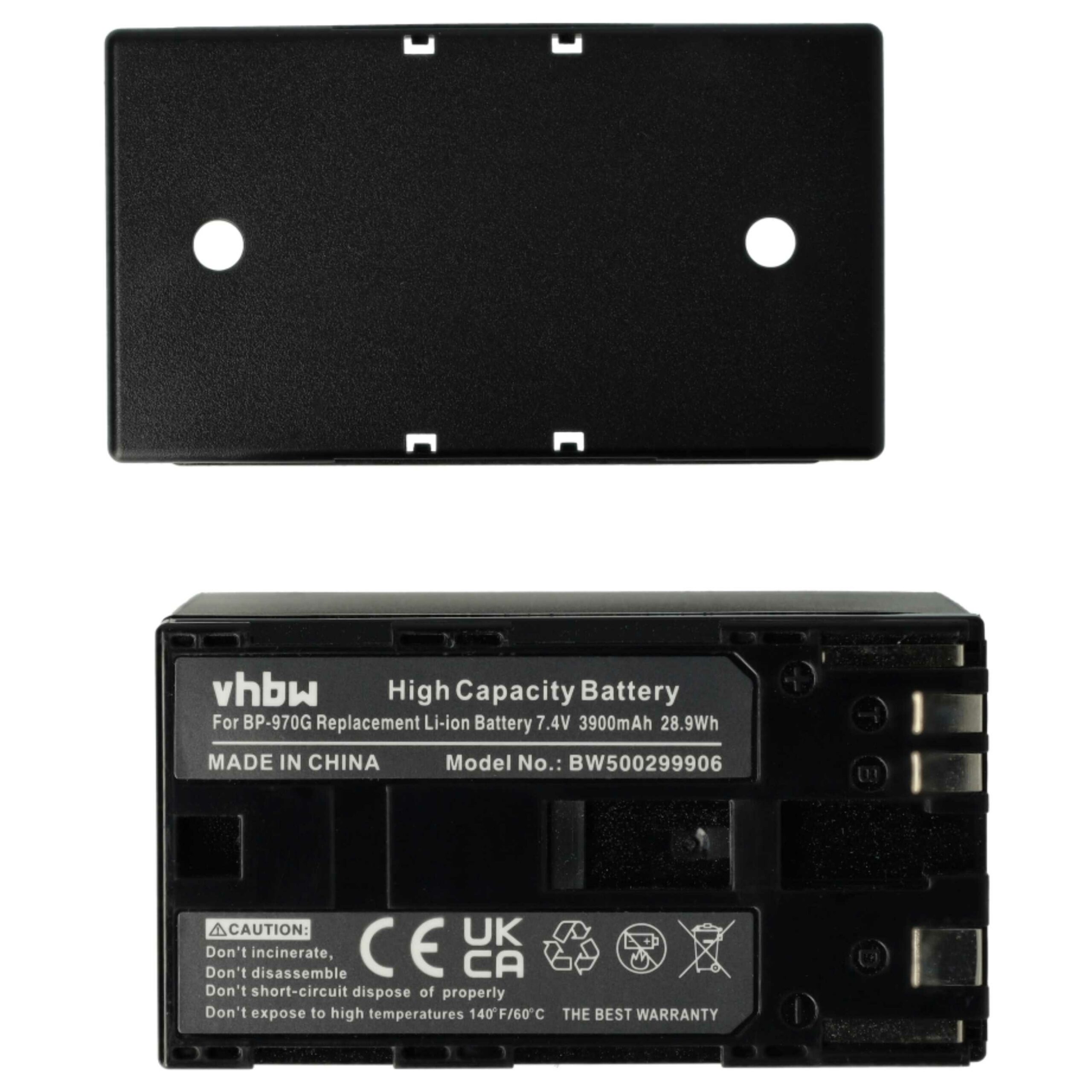 Baterias para Câmaras de Vídeo vhbw 3x substitui Canon BP-955, BP-925, BP-975 - 6000 mAh 7.4 V - Image 3