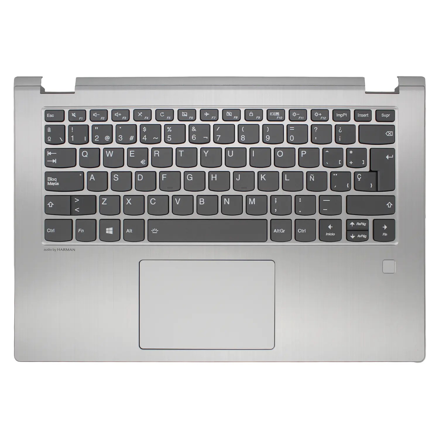 TAMPA SUPERIOR PARA LAPTOP LENOVO YOGA 530-14IKB PRATA