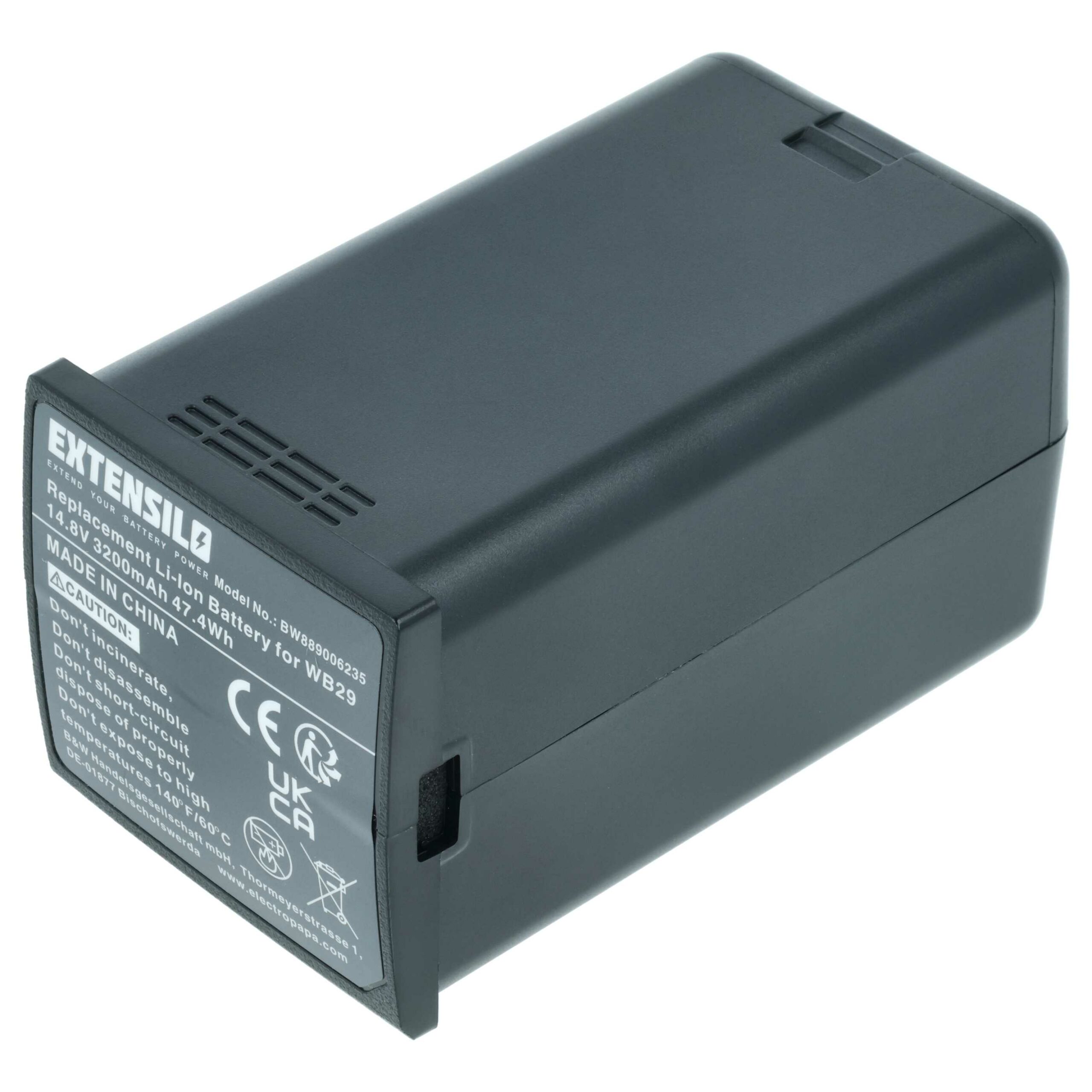 Bateria EXTENSILO para Flash Godox WB29, DFB/GDWB29 3200 mAh 14.8 V