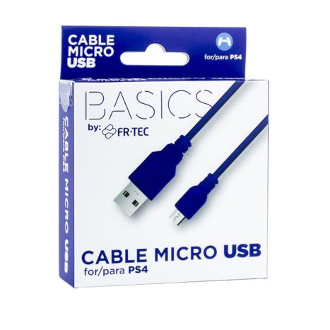 Cabo USB para Micro USB Blade FT0018 - 3m para Comando PS4 Azul