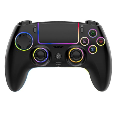 Comando Compatível BLADE FT0044 para PS4 - LED RGB - Preto