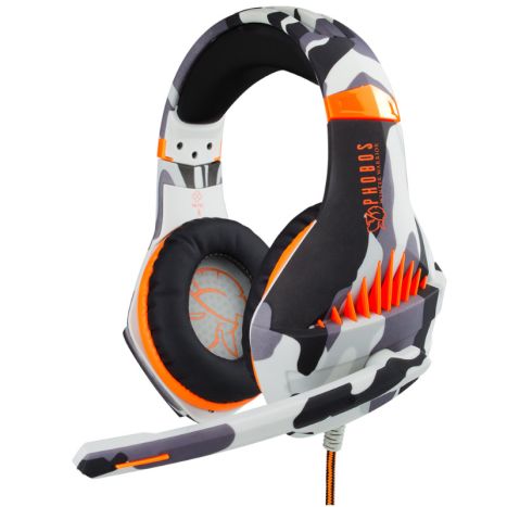 Auscultadores Gaming com Fio Blade Phobos Winter Warrior - 50mm, 3.5mm, Preto