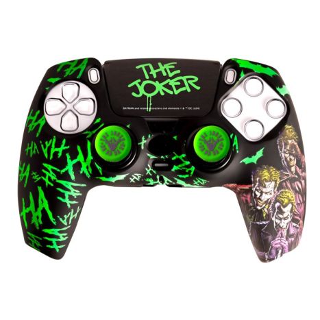 Set de Comando BLADE DC Combo para PS5 - Joker (Capa Rígida, Adesivo e Grips)