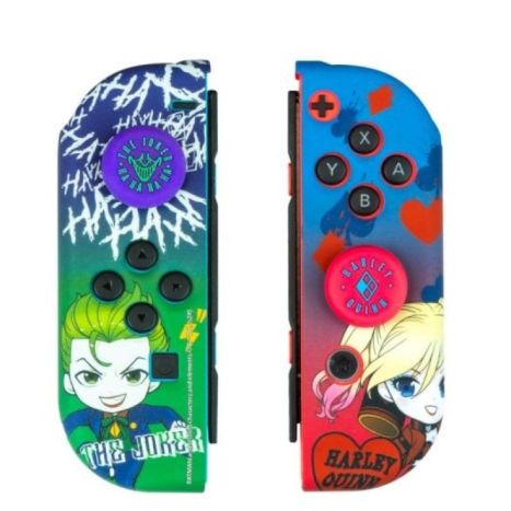 Set de Comando BLADE DC Combo para Nintendo Switch - Carcaça Rígida e Grips Joker e Harley Quinn