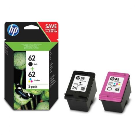 Pack de Cartuchos Originais HP 62 (N9J71AE)