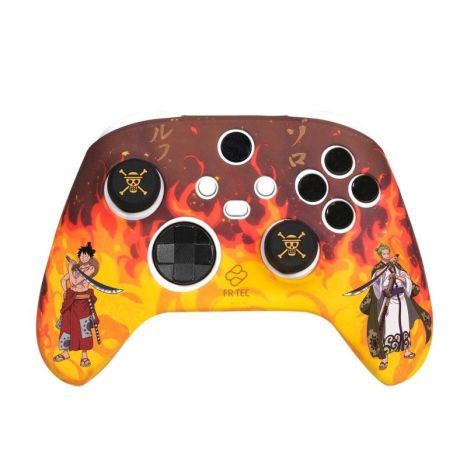 Set de Comando BLADE Custom Fuego para Xbox Series - Capa de Silicone + Grips + Autocolante - One Piece