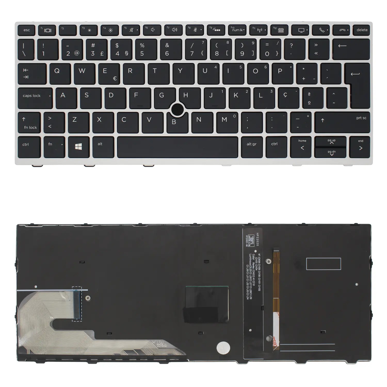 TECLADO RETROILUMINADO PARA PORTÁTIL HP ELITEBOOK 830 G5 G6 730 G5 G6 | V162726CK1 PORTUGUÊS