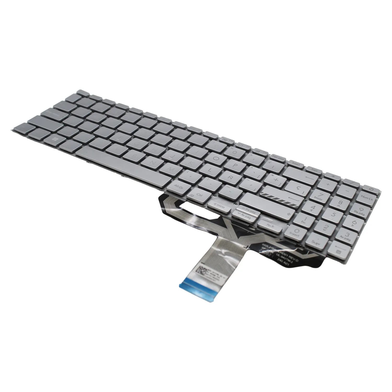 TECLADO PRATEADO PARA PORTÁTIL ASUS X1502 X1503 X1504 | 90NB0ZB1-R30US0 - Image 2