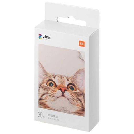 Papel Fotográfico para Xiaomi Mi Portable Photo Printer - 20 unidades (2x3")